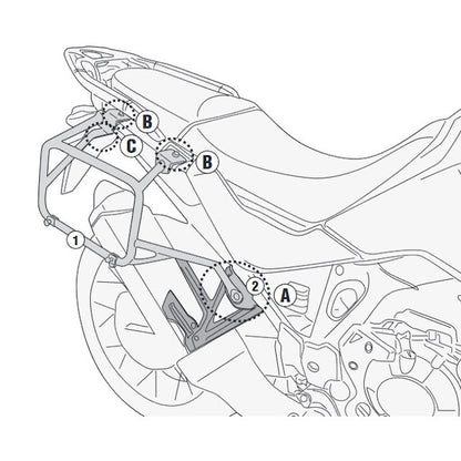 Portamaletas lateral One-Fit Monokey Honda CRF 1100L Africa Twin Givi