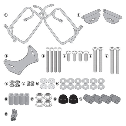 Suitcase rack lateral One-Fit Neutral Honda CRF 1100L Africa Twin 20-21 Givi