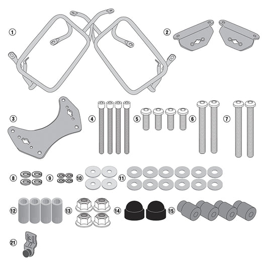 Suitcase rack lateral One-Fit Neutral Honda CRF 1100L Africa Twin 20-21 Givi