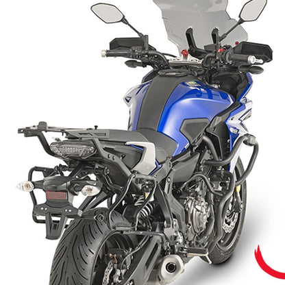 Suitcase rack lateral rapid release Monokey Side Yamaha MT-07 Tracer 2016 Givi