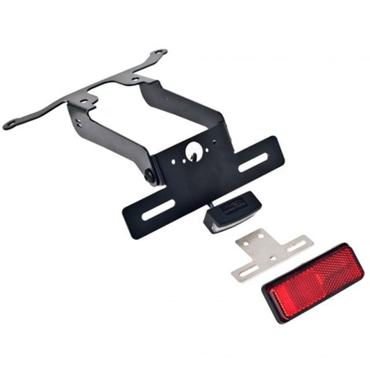 Suporte de matrícula Puig regulável com luz LED e refletor Yamaha T-Max 530cc >2012