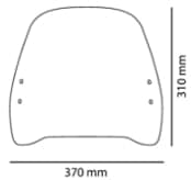 Carenabris PUIG TRAFIC, Honda SH300i - Ahumado (15-16) 8134H