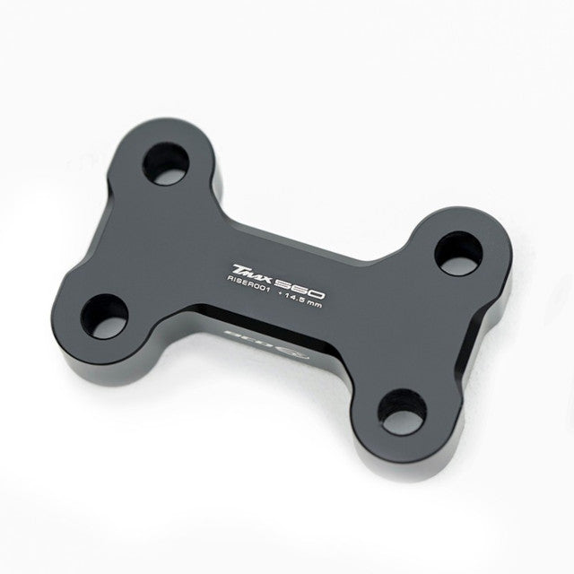 Torreta manillar Yamaha T-Max 560 Fase 2 >22 altura 145mm BCD - negro mate RISER00122