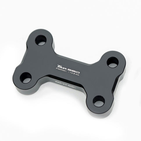 Torreta manillar Yamaha T-Max 560 Fase 2 >22 altura 145mm BCD - negro mate RISER00122