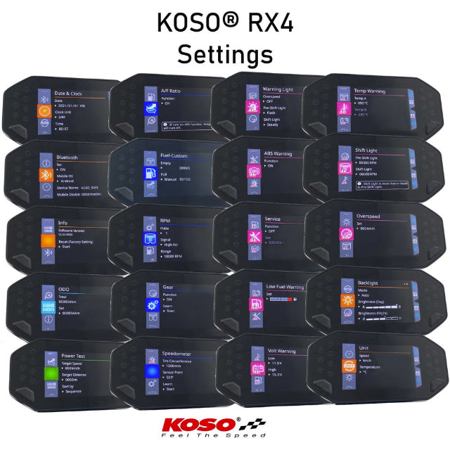 Marcador multifunción Yamaha MT 07-09 / XSR 700-900 RX4 TFT Koso