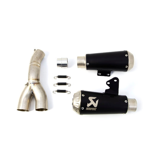 Akrapovic Slip-On Line Exhaust Ducati Scrambler 800 >15 / Monster 797 >17 - titanium