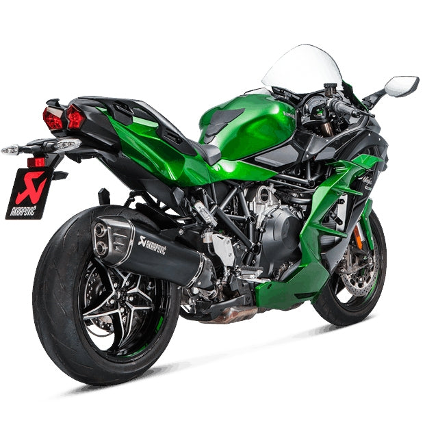 Silencieux Akrapovic Slip-On Line Kawasaki Ninja H2SX >18 (CE) titane-noir