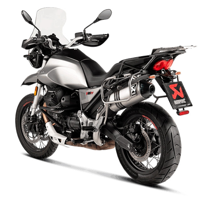 Akrapovic Slip-On Line Exhaust Moto Guzzi V85 TT >21 - titanium