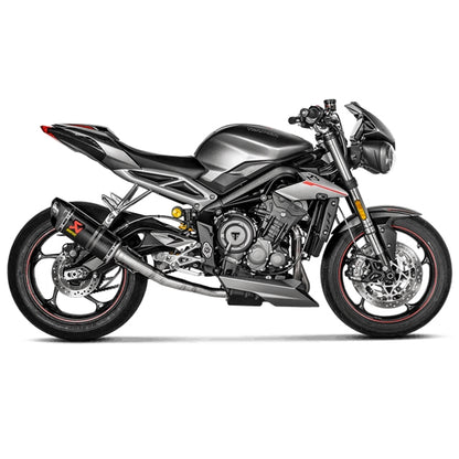 Échappement Akrapovic Slip-On Line Racing Triumph Street Triple 765 R/S/RS 17-19 - carbone