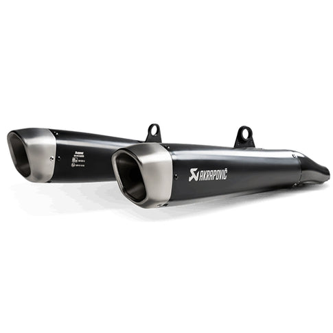 Échappement Akrapovic Slip-On Line Double Triumph Street Twin 16-20 (CE) titane-noir