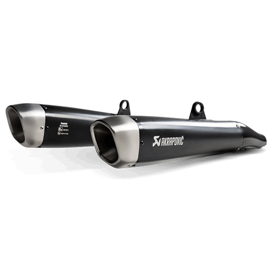 Échappement Akrapovic Slip-On Line Double Triumph Street Twin 16-20 (CE) titane-noir