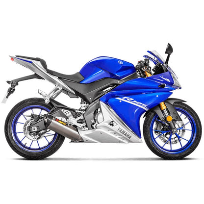Échappement Akrapovic complet Line Racing Yamaha MT-125cc / YZF-R 125cc 14-18 - titane