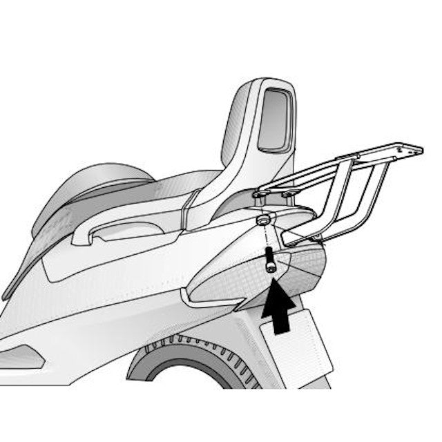 Fijaciones Top Master Suzuki Burgman 250 Business 01-09 / 400 01-06 Shad S0S21T