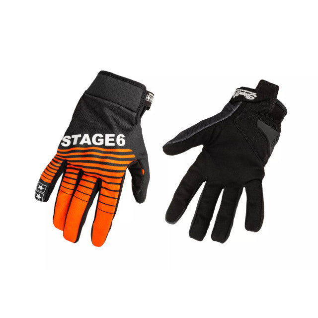 Guantes Street Pure Stage6 - naranja/negro