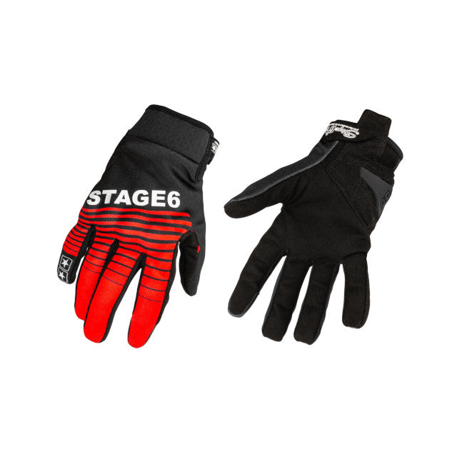 Guantes Street Pure Stage6 - rojo/negro