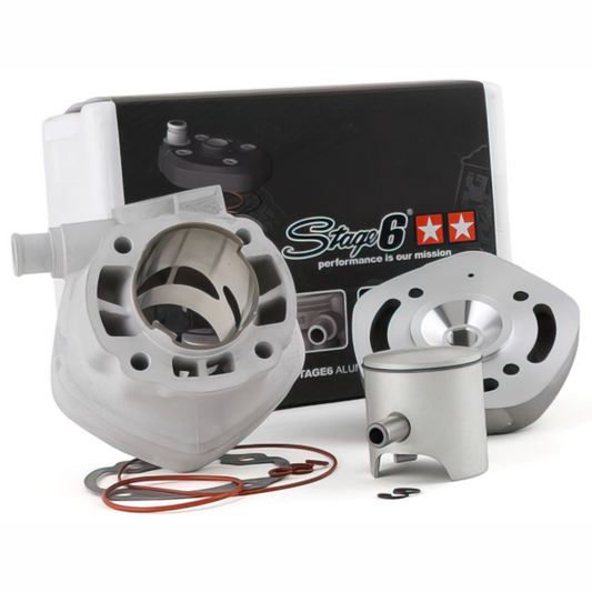 Cilindro Stage6 Racing 70cc MK2 Minarelli horizontal LC 70cc bulón 10mm S6-7416606
