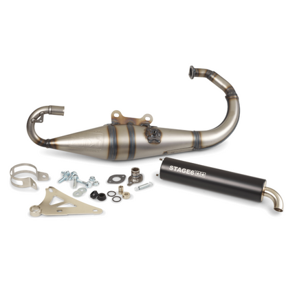 Escape Minarelli Vertical PRO Réplica MK2 Stage6 - Preto