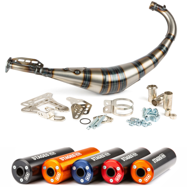 Stage6 StreetRace 50-70cc Derbi / Minarelli AM6 (CE) Exhaust