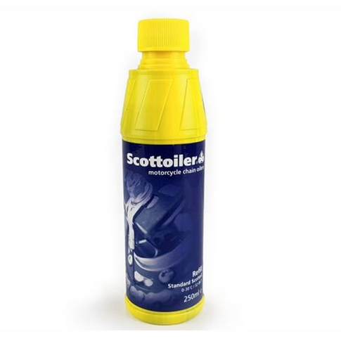 Aceite cadena estándar 0-30 grados 250ml Scottoiler - azul SA-0008