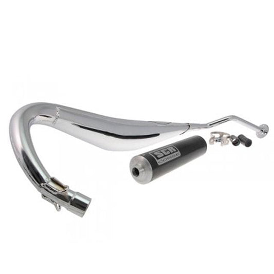 SCR Corse Exhaust Aprilia RS / Derbi GPR 99-04 SM 50cc Chrome