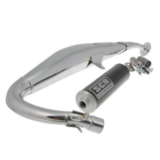 SCR Corse Exhaust Aprilia RS >99 / Rieju RS1 SM 50cc Chrome