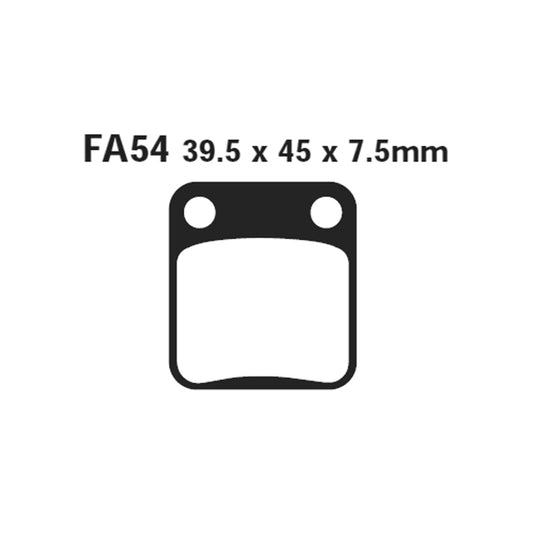 Pastillas de freno delanteras Peugeot New Vivacity 50 >2008 2/4T EBC - organicas SFA054