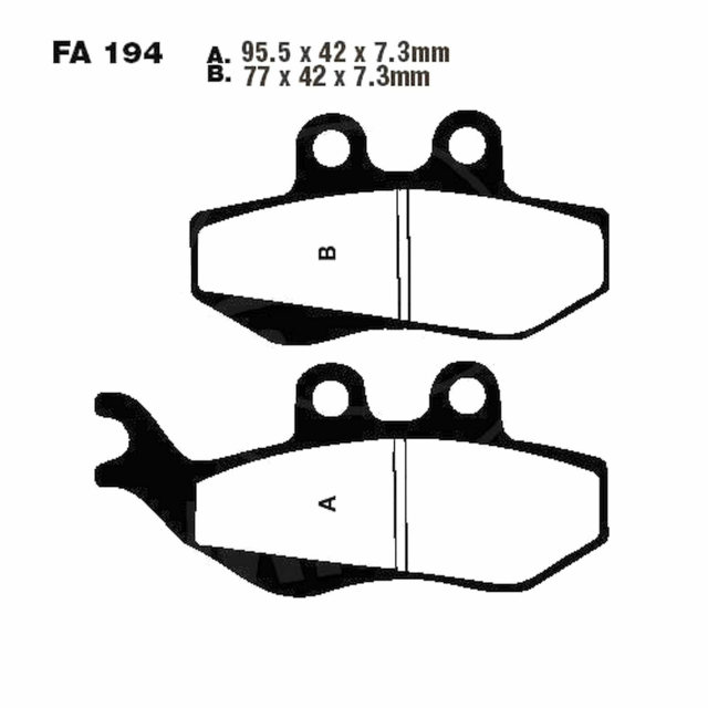 Pastillas de freno delanteras Beta RR 50 04- EBC HH - sinterizadas SFA194HH