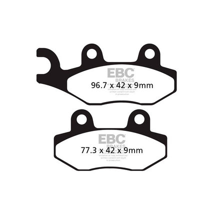Pastillas de freno delanteras Kymco Agility R12 50/125 EBC - organicas SFA228