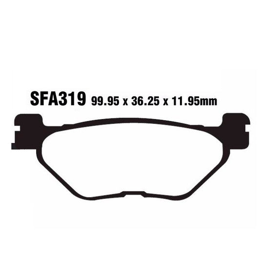 Pastillas de freno traseras Yamaha T-Max 500/530/560 EBC - organicas SFA319