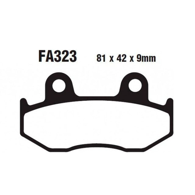 Pastillas de freno delanteras Honda SH 125 01-08 EBC - organicas SFA323