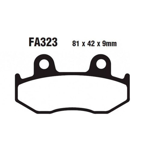 Pastillas de freno delanteras Honda SH 125 01-08 EBC - organicas SFA323