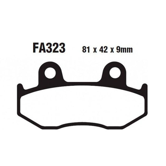 Pastillas de freno delanteras Honda SH 125 01-08 EBC - organicas SFA323