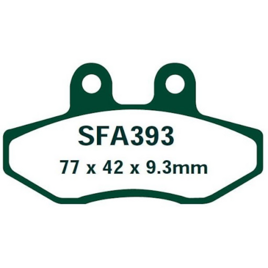 Pastillas de freno delanteras Yamaha XC Cygnus X / MBK Flame X 125 EBC - orgánicas SFA393