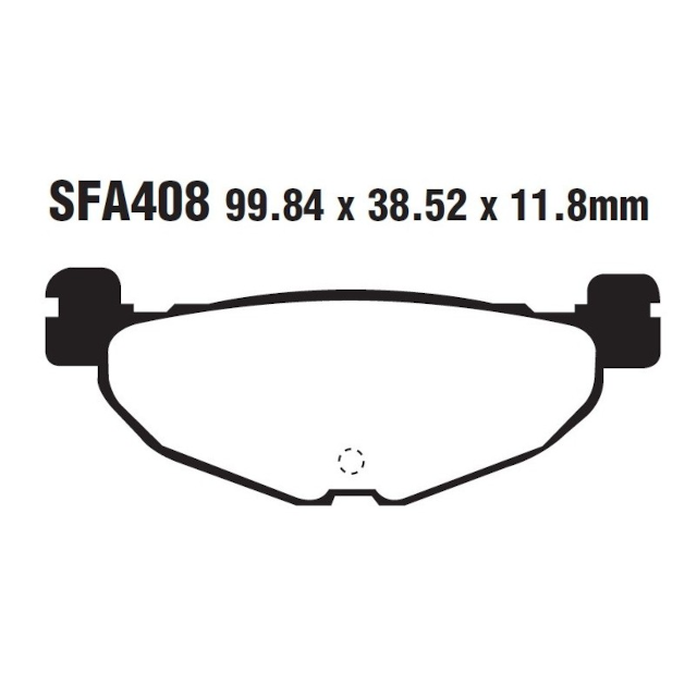 Pastillas de freno traseras Yamaha T-Max 500 04-10 / Majesty 400 EBC HH - sinterizadas SFA408HH