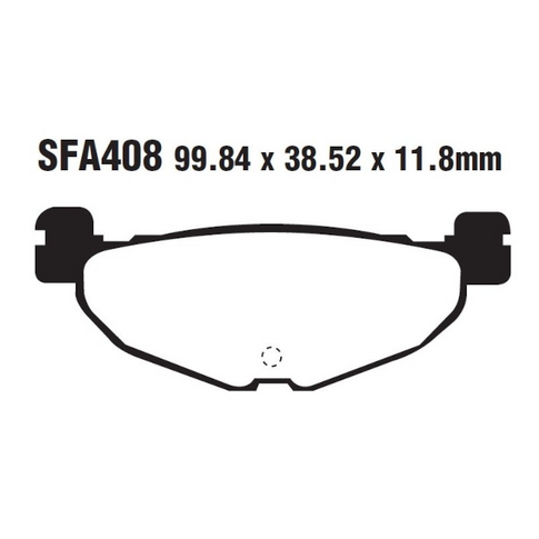 Pastillas de freno traseras Yamaha T-Max 500 04-10 / Majesty 400 EBC HH - sinterizadas SFA408HH