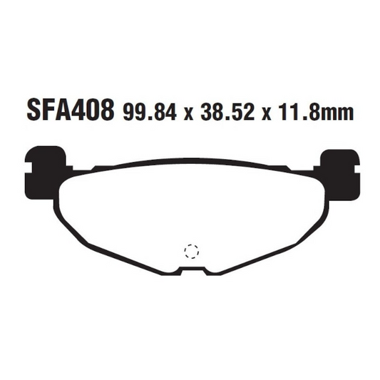 Pastillas de freno traseras Yamaha T-Max 500 04-10 / Majesty 400 EBC HH - sinterizadas SFA408HH