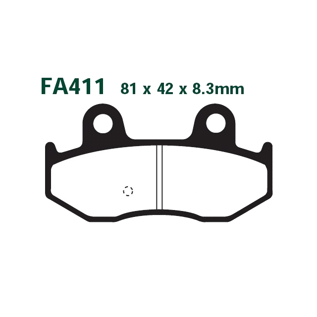 Pastillas de freno Suzuki 400 Burgman 01-06 EBC HH - sinterizadas SFA411HH