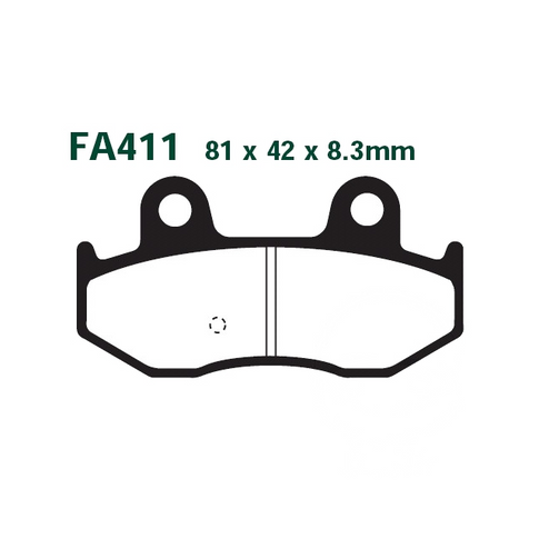 Pastillas de freno Suzuki 400 Burgman 01-06 EBC HH - sinterizadas SFA411HH