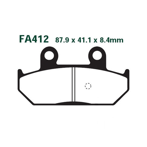 Pastillas de freno traseras Suzuki Burgman 400/650 EBC - orgánicas SFA412