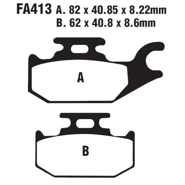 Pastillas de freno Suzuki Burgman 125/200 EBC - orgánicas SFA413