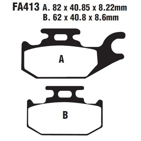 Pastillas de freno Suzuki Burgman 125/200 EBC - orgánicas SFA413