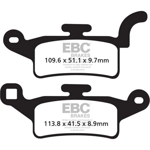 Pastillas de freno Yamaha Xenter 125/150 EBC - orgánicas SFA492