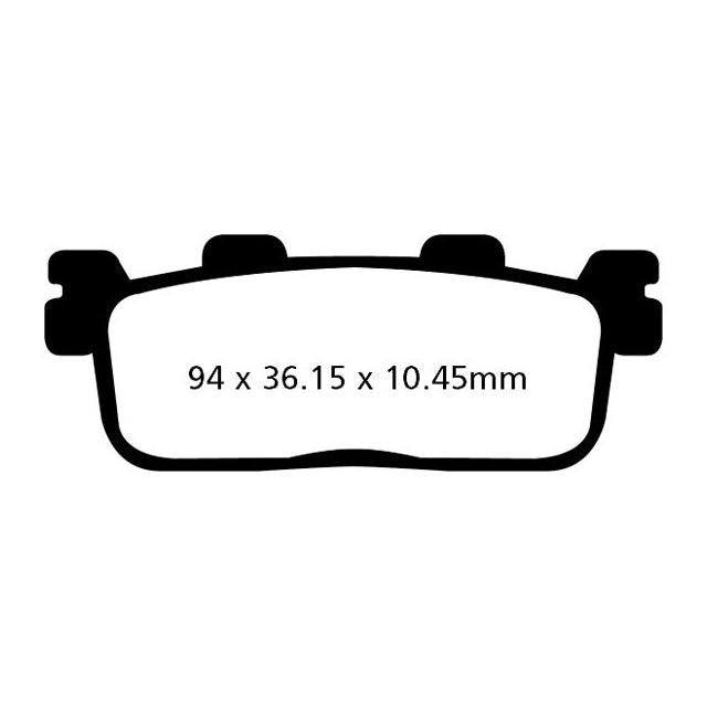 Pastillas de freno traseras Kymco Agility 300 20-24 EBC - organicas SFA607