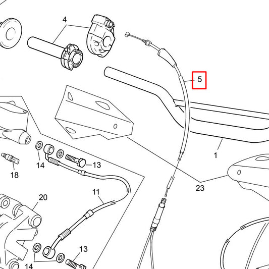 Throttle cable Sherco 50 SE-R / SM-R