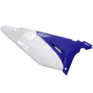 Cache latéral droit Sherco 50 >2012 bleu-blanc