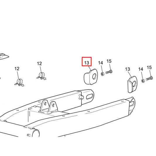 Chain tensioner slider Sherco SM-R / SM-RS 50