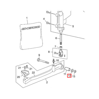 Anilha do pedal de travão Sherco 50