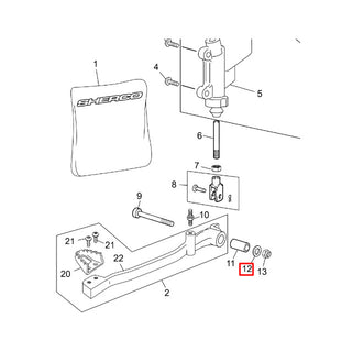 Anilha do pedal de travão Sherco 50