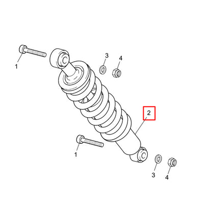 Amortecedor traseiro original Sherco SE-R / SE-RS / SM-R / SM-RS 50