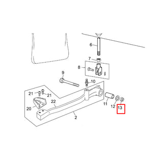Porca do pedal de travão Sherco 50